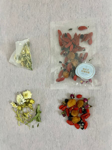 【護眼組合】 - 抗炎明目【菊花茶】加 亮眼【黑杞子玫瑰桂圓】
